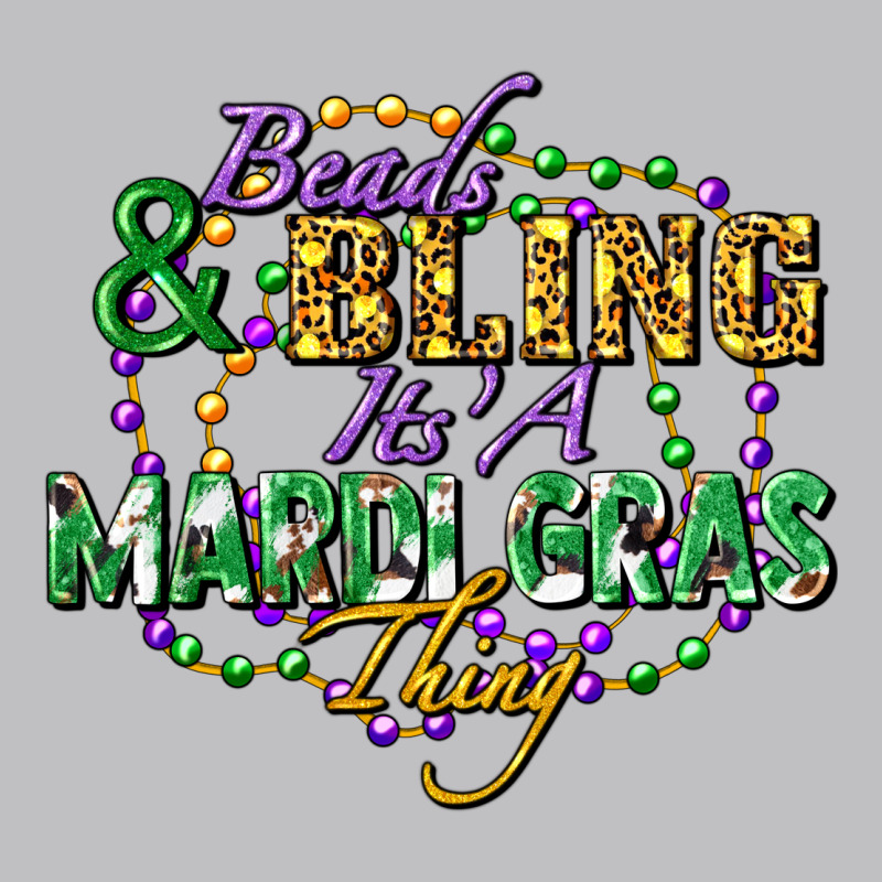 Beads And Bling It's' A Mardi Gras Thing Long Sleeve Tee by FaDigitalArtStudio | Teevron