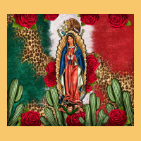 Our Lady Of Guadalupe Mexican Flag Roses Cactus Vintage Hoodie | Teevron