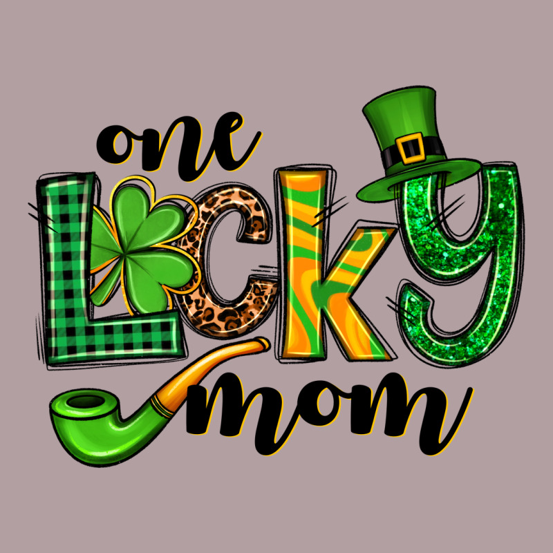 One Lucky Mom St. Patrick's Vintage Hoodie by OliviaCreatesArt | Teevron