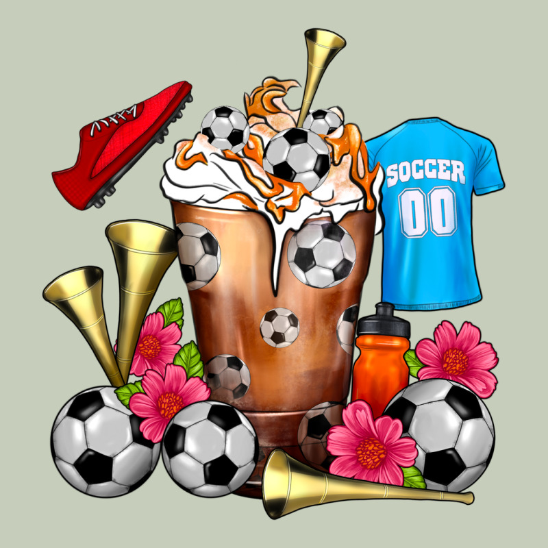 Soccer Cold Drink Frappe Long Sleeve Tee by FaDigitalArtStudio | Teevron