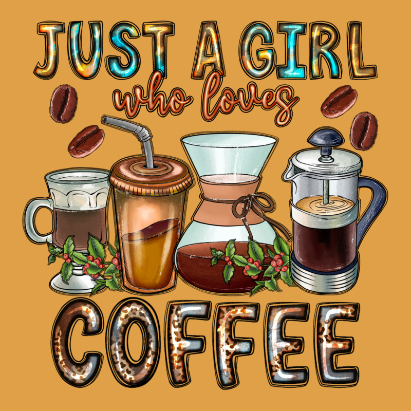 Just A Girl Who Loves Coffee Premium Hoodie by CowhideDigitalArt | Teevron