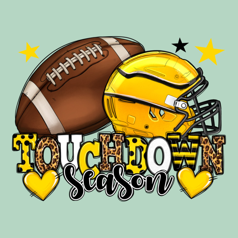 Touchdown Season American Football Yellow Team Classic Tee by HowdyJamesFarm | Teevron