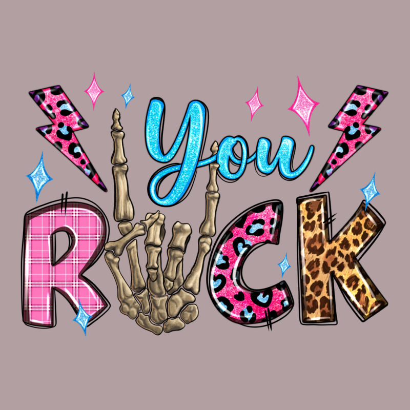 You Rock Valentine's Day Olivia Vintage Hoodie by OliviaCreatesArt | Teevron