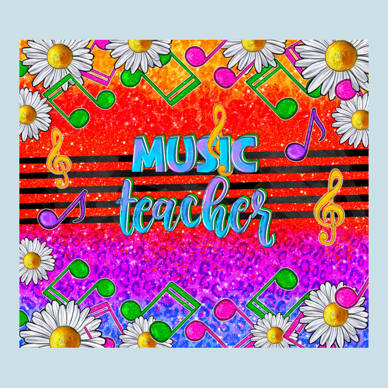 Rainbow Music Teacher Ladies Tee by TumblerDesignByShophia | Teevron