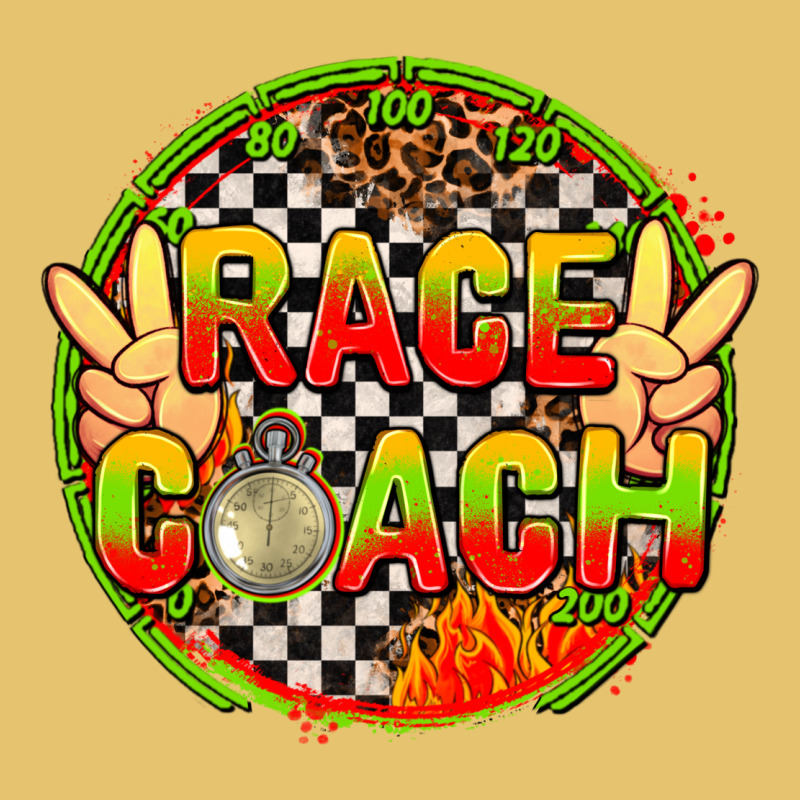 Race Coach  With Leopard And Peace Hand Premium Sweatshirt by AdoDesignShop | Teevron