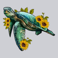 Sea Turtle With Sunflowers Heavyweight Sweatshirt | Teevron