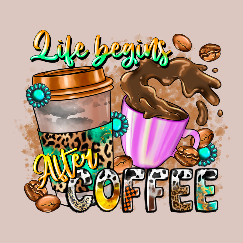 Life Begins After Coffee Premium Hoodie by CowhideDigitalArt | Teevron