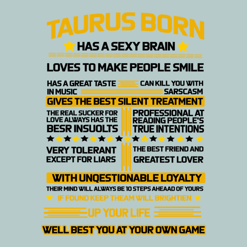 Taurus Facts Heavy Core Tee by Bettercallsaul | Teevron