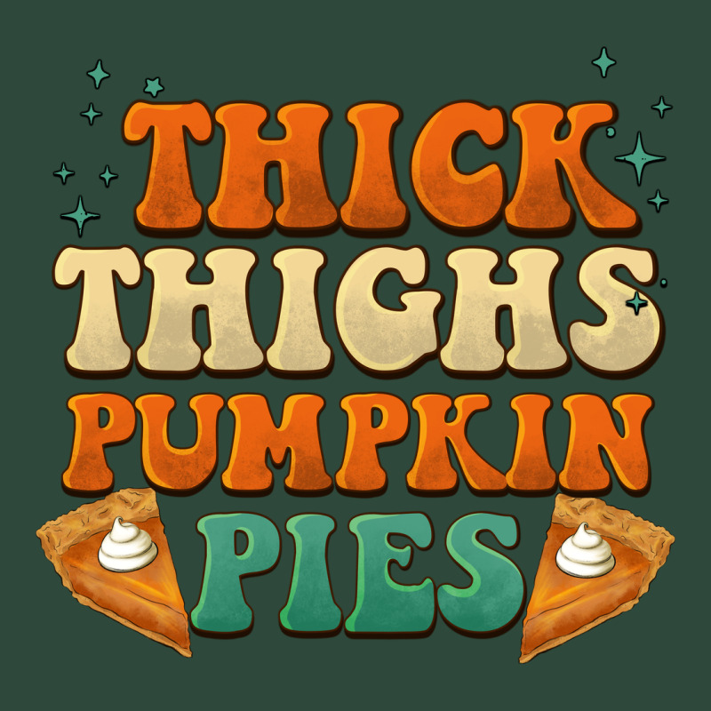 Thick Thighs Pumpkin Pies Zipper Hoodie by BarkalooDesign | Teevron
