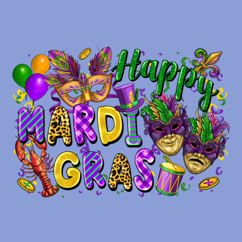 Happy Mardi Gras Long Sleeve Tee by FaDigitalArtStudio | Teevron