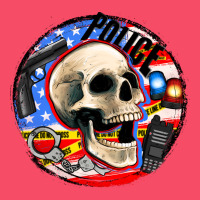 Police Skull And Police Equipment Premium Sweatshirt | Teevron