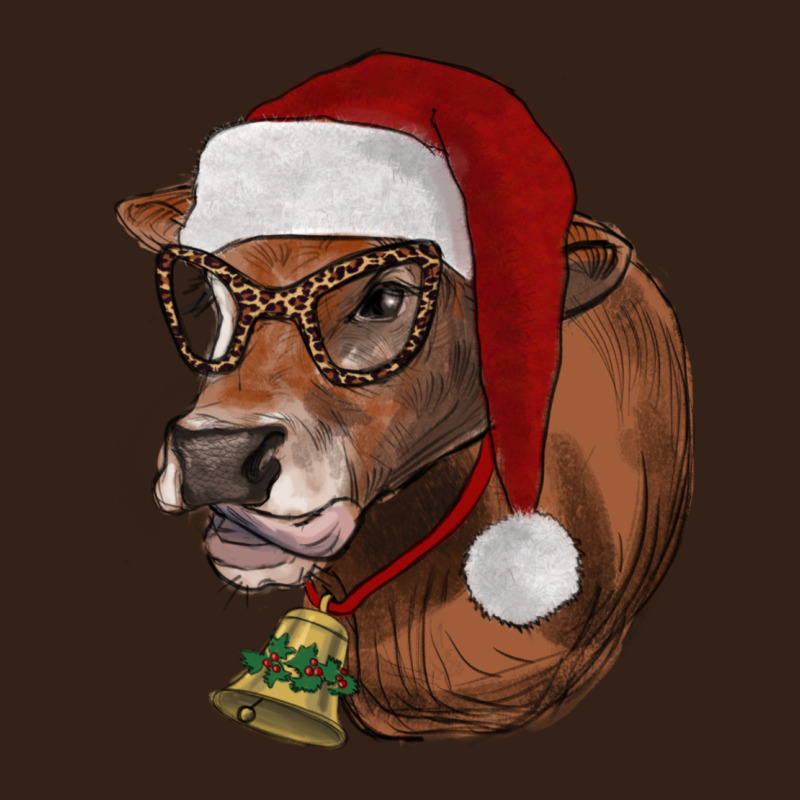 Christmas Glasses Heifer Heavy Core Tee by RanaPortraitStore | Teevron