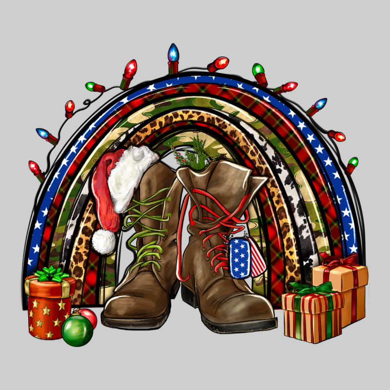 Army Christmas Rainbow Premium Tee by NancyCooperArtShop | Teevron