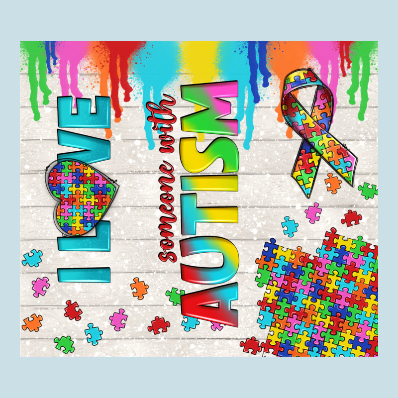 I Love Someone With Autism Ladies Tee by TumblerDesignByShophia | Teevron