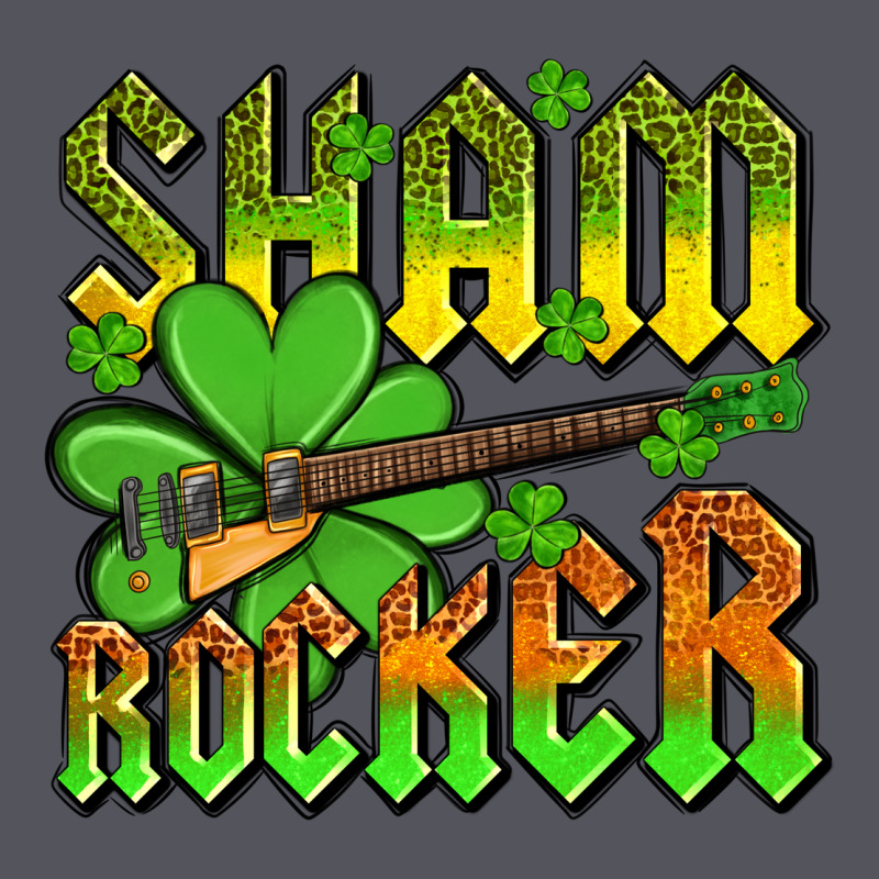 St. Patrick’s Day Sham Rocker With Guitar Vintage Hoodie by OliviaCreatesArt | Teevron