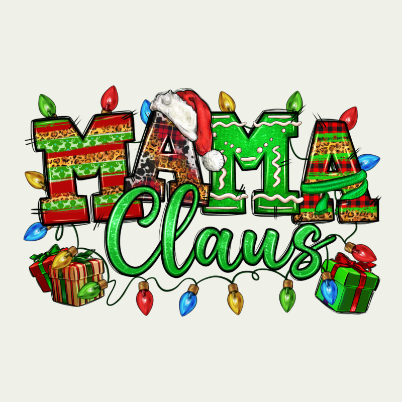 Mama Claus Christmas Lights And Gifts Mother's Day Urban Heavy Tee by HowdyJamesFarm | Teevron