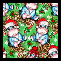 Christmas Cute Hippo Sitting Premium Tee | Teevron
