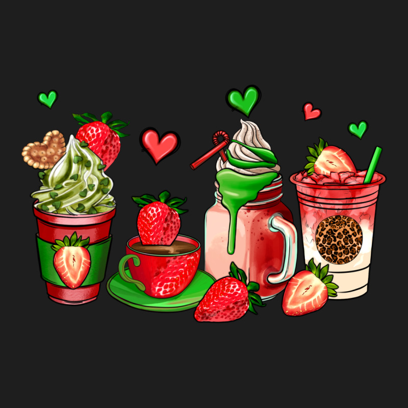 Strawberry Coffee Cups Heavyweight Hoodie by AdoDesignShop | Teevron