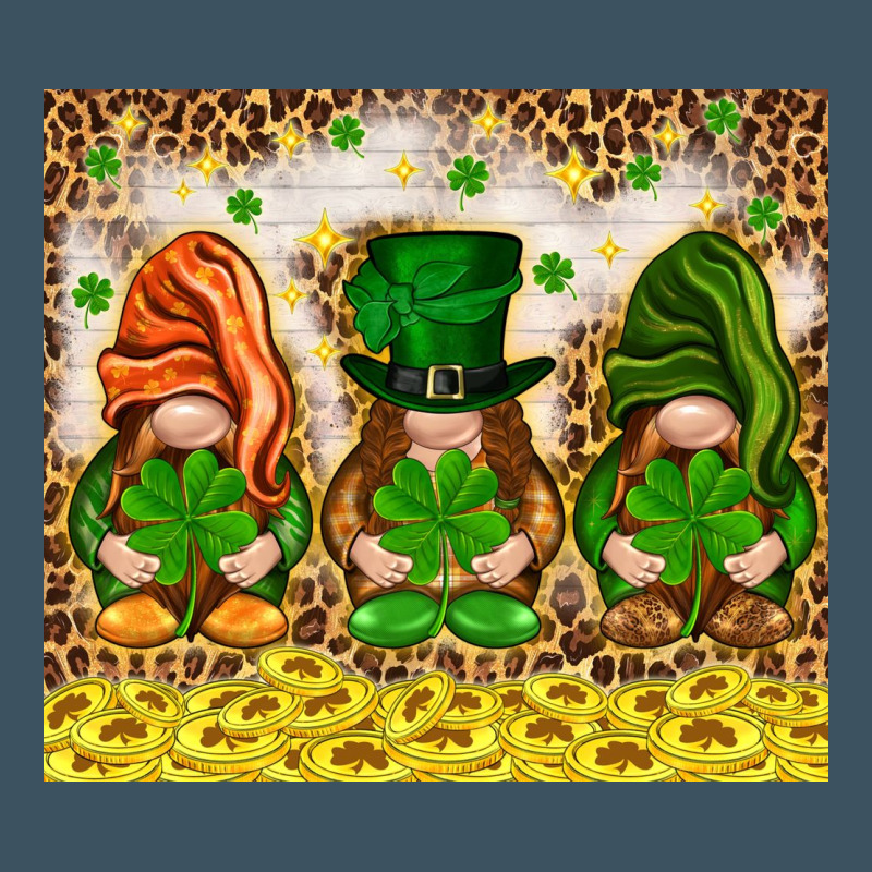 St. Patrick's Day Gnomies With Leopard Tumbler Urban Heavy Tee by HowdyJamesFarm | Teevron