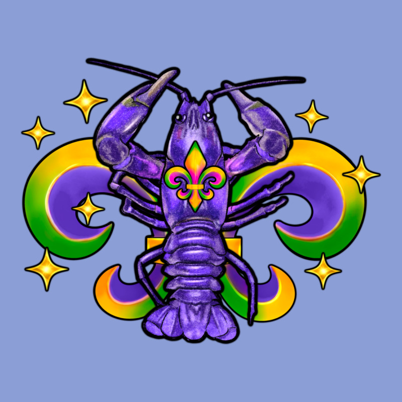 Mardi Gras Crawfish Long Sleeve Tee by FaDigitalArtStudio | Teevron