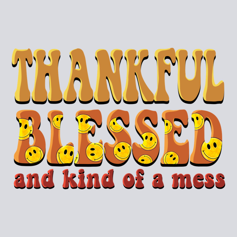 Thankful Blessed And Kind Of A Mess Zipper Hoodie by BarkalooDesign | Teevron