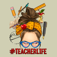 Messy Bun Teacher Life Heavy Core Tee | Teevron