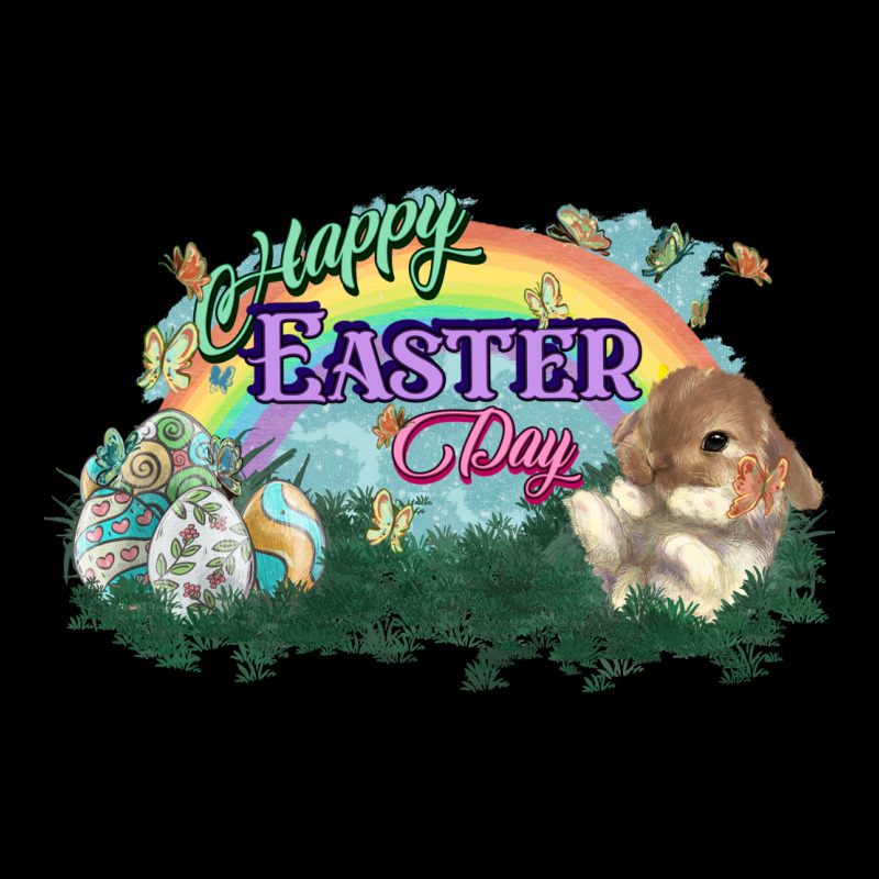 Happy Easter Day Rainbow Ladies Tee by HowdyJamesFarm | Teevron