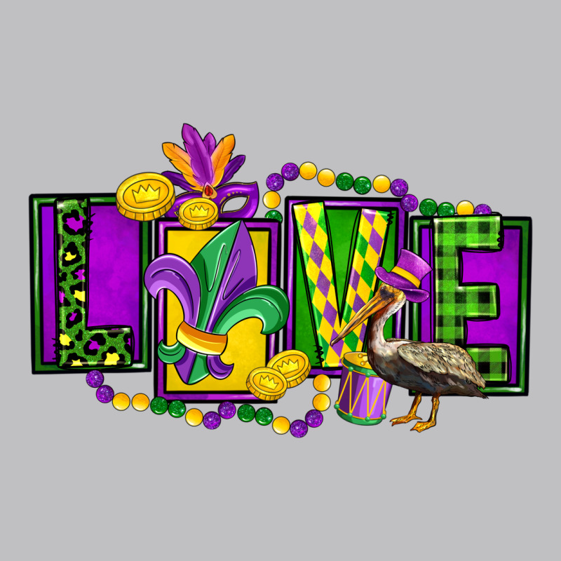 Mardi Gras Love Long Sleeve Tee by FaDigitalArtStudio | Teevron