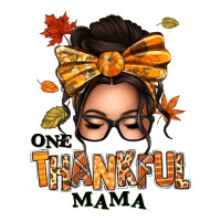 one thankful mama afro messy bun | Teevron