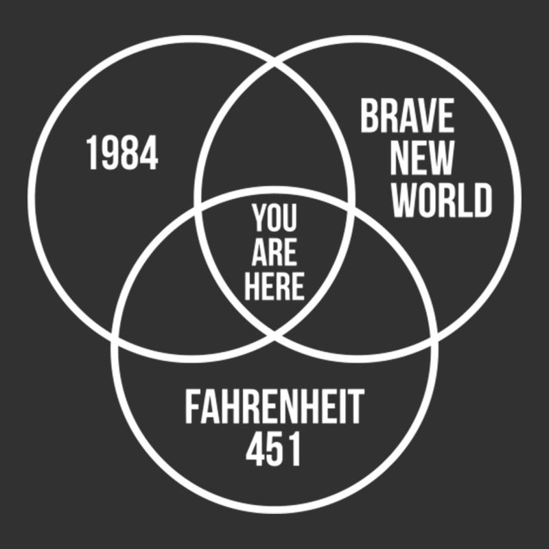 1984 Brave New World Fahrenheit 451 Conspiracy T-shirt Urban Heavy Tee by maiPhamDesign | Teevron