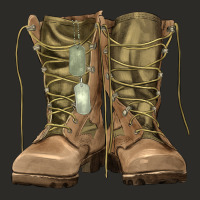 Soldier Boots Heavy Core Tee | Teevron