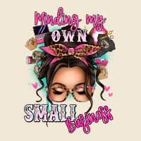 Minding My Own Small Business Messy Bun Premium Tee | Teevron