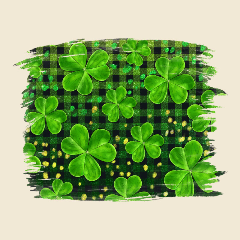 St Patrick's Day Shamrock And Plaid Distressed Background Premium Tee by RanaPortraitStore | Teevron