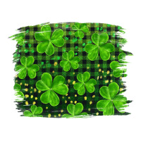st patrick's day shamrock and plaid distressed background | Teevron