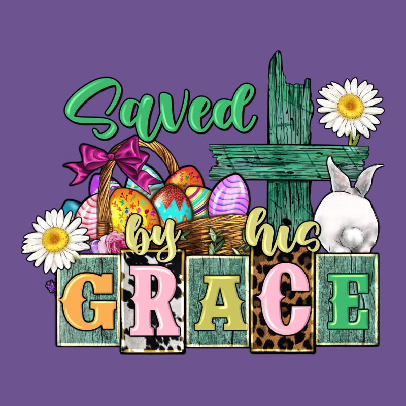 Saved By His Grace Easter Vintage Tee by CowGirlArtShop | Teevron