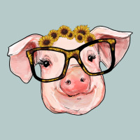 Sunflowers With Pig Heavy Core Tee | Teevron