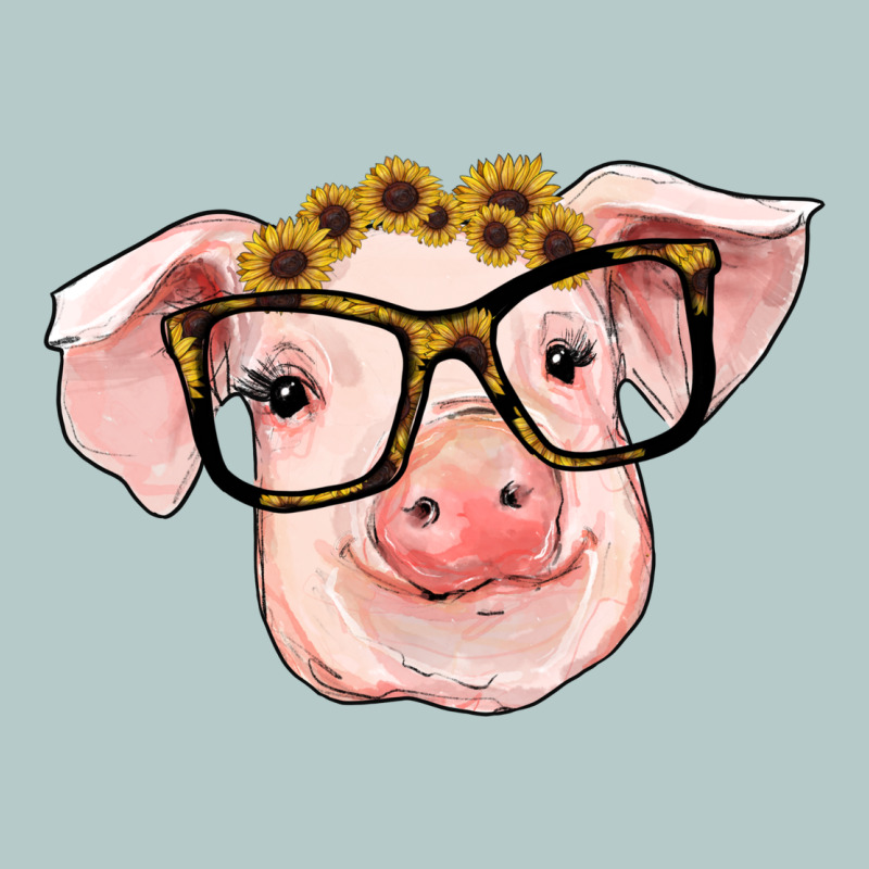 Sunflowers With Pig Heavy Core Tee by RanaPortraitStore | Teevron