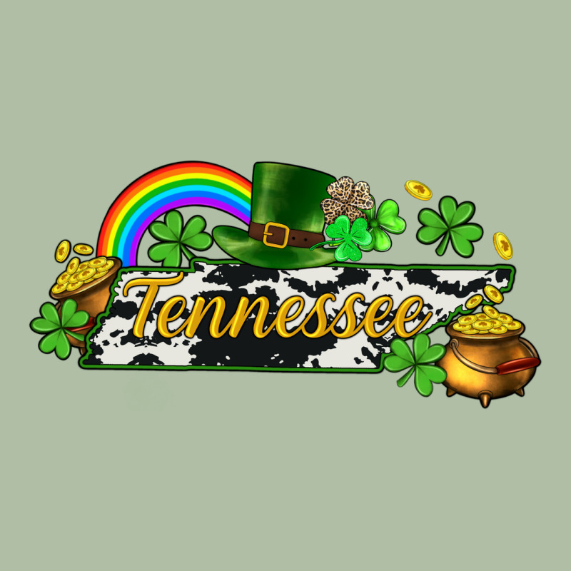 Tennessee Map St. Patrick's Urban Heavy Tee by CowGirlArtShop | Teevron