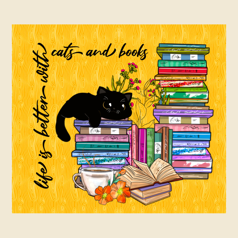Life Is Better With Cats And Books Ladies Tee by TumblerDesignByShophia | Teevron