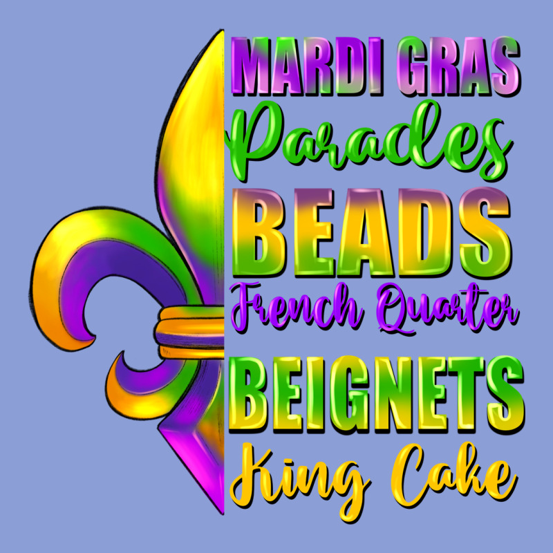 Mardi Gras Parades Beads Long Sleeve Tee by FaDigitalArtStudio | Teevron