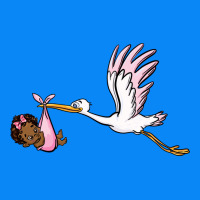 Stork With Black Baby Girl Zipper Hoodie | Teevron