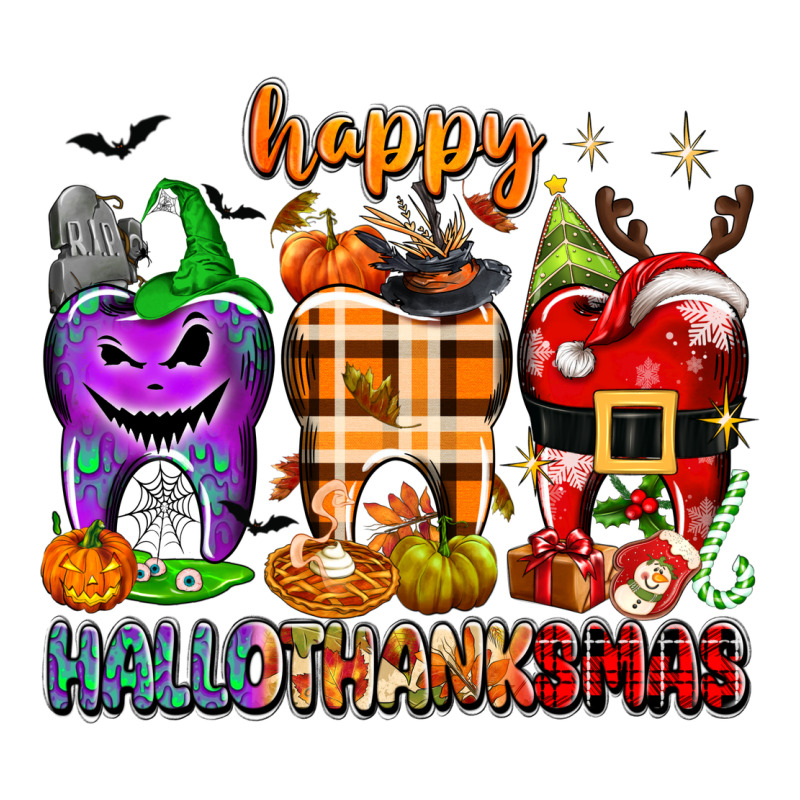 Happy Hallothanksmas Teeth Premium Tee by texasbilliewilder | Teevron