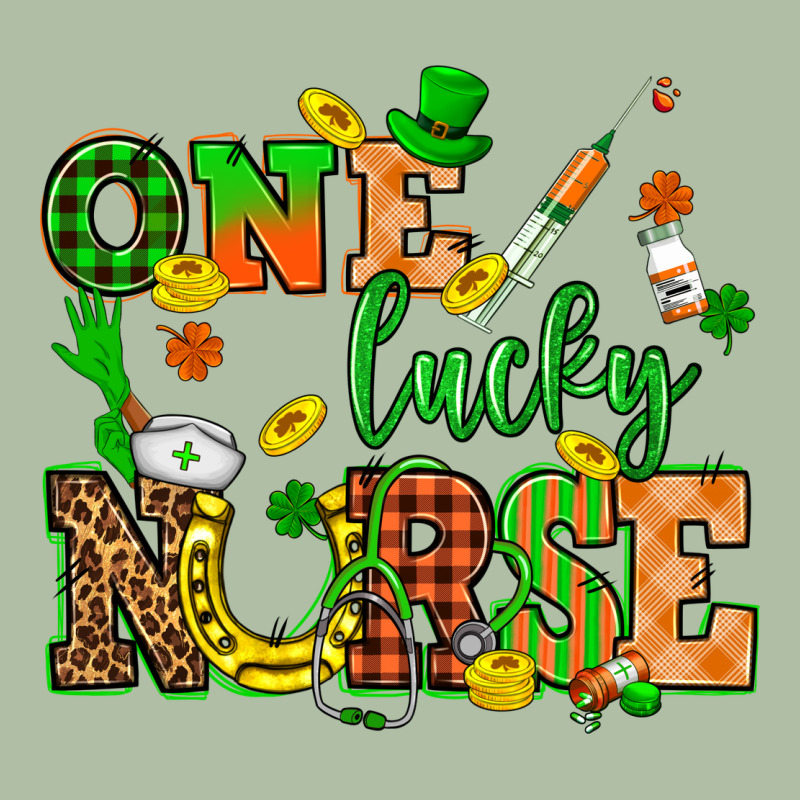 St. Patricks Day One Lucky Nurse Urban Heavy Tee by HowdyJamesFarm | Teevron