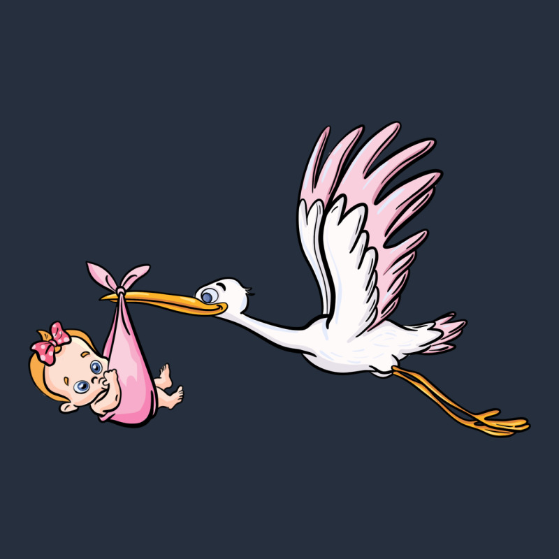 Stork With Baby Girl Zipper Hoodie by BarkalooDesign | Teevron