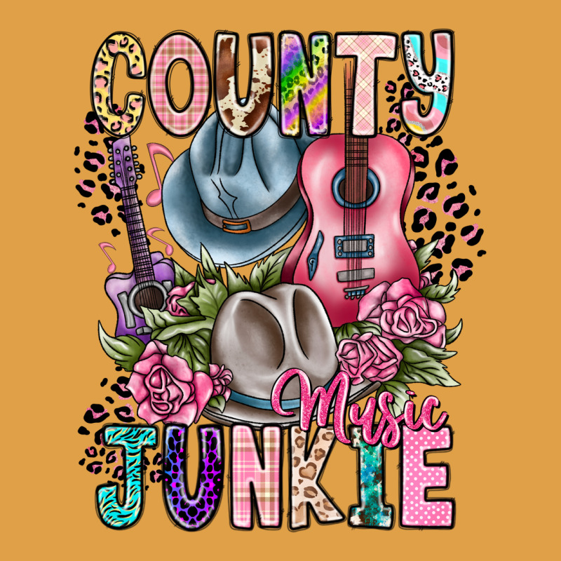 Country Music Junkie Premium Hoodie by CowhideDigitalArt | Teevron