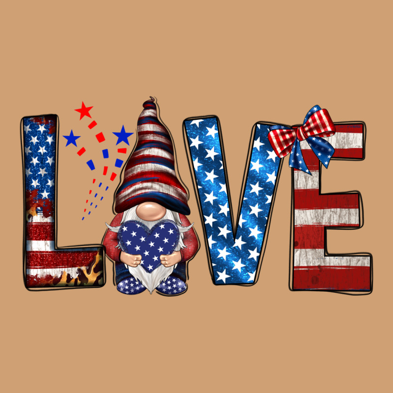 4th Of July Love Gnome Vintage Tee by HowdyJamesFarm | Teevron