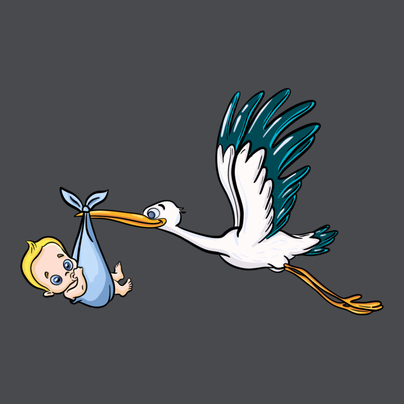 Stork With Baby Boy Zipper Hoodie by BarkalooDesign | Teevron