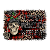 I'm So Freaking Merry Skeleton Messy Bun Premium Tee | Teevron