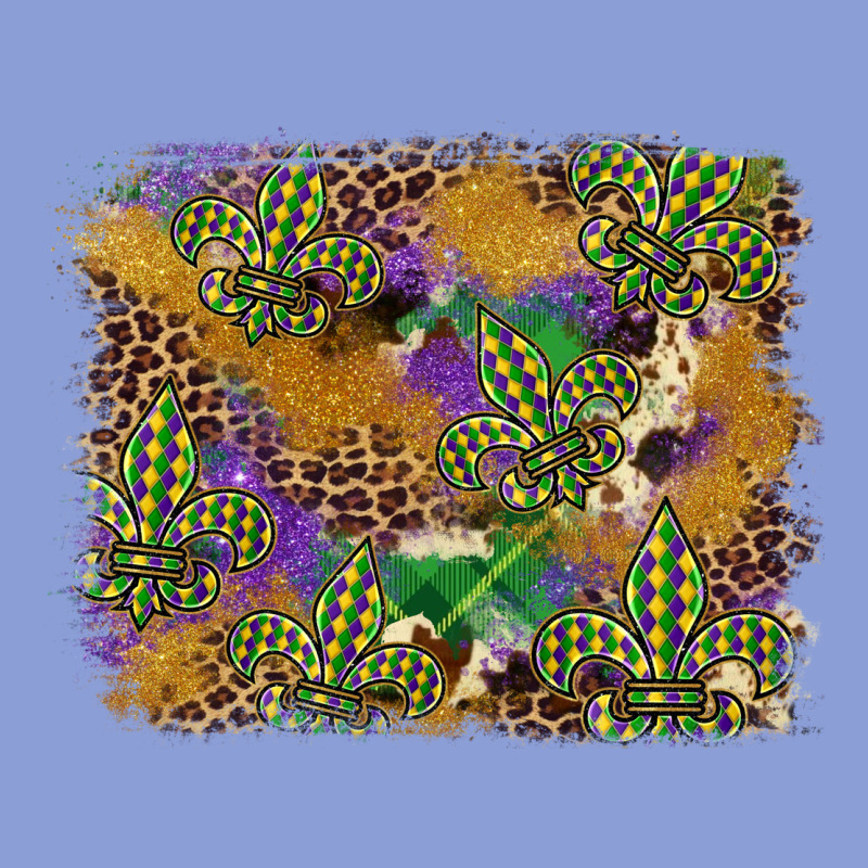 Mardi Gras Plaid Purple Glitter Background Long Sleeve Tee by FaDigitalArtStudio | Teevron