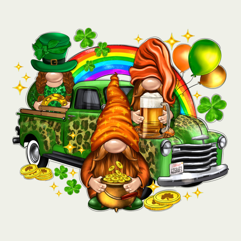 St. Patrick's Day Gnomies With Truck Urban Heavy Tee by HowdyJamesFarm | Teevron